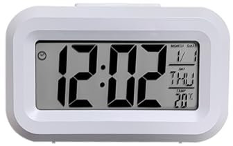 FSJENCIP Reveil Enfant Stitch Fille,Réveil Fille,14×10 ×4cm, Stitch Reveil Matin, Réveil Numerique LED,Cadeau Enfant 5 6 7 8 9 10ans (Blanc)