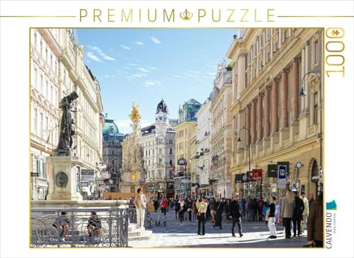 CALVENDO Puzzle Graben Wien, Prachtstraße mit Pestsäule und Josefsbrunnen | 1000 Teile Lege-Größe 64 x 48 cm Foto-Puzzle für glückliche Stunden