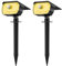 Fratink Solar Garden Lights, 43LED Motion Sensor Outdoor Landscape Spotlights 650LM, Warm White 3000K IP65 Waterproof Wireless Solar Powered Spot Lights for Yard Driveway Walkway 【2 Pack】