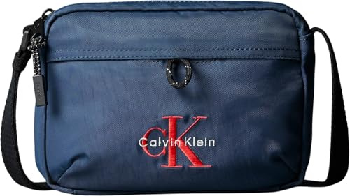 CALVIN KLEIN Herren Bold Camera Bag Lv04d3117g Crossover, Blue (Moonlit Ocean)