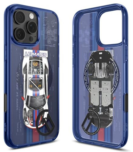Spigen Ultra Hybrid T MagFit Case for iPhone 16 Pro [c11 Series Lemans edition] [Camera Control Button Covered] [MagSafe Compatible] [3D Spatial Effect with Hexa-Layer Print] - Lemans