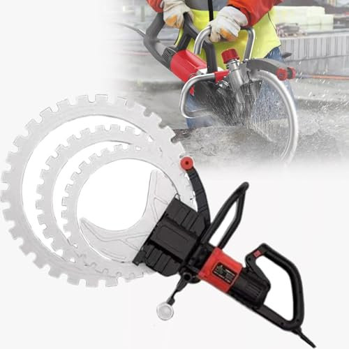 GAYAYAS Industrial Concrete Ring Saw 8900 W, wet water supply, dust suppression, concrete wall grooving saw, FOR Granite, Concrete,CutDpth40cm