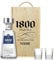Personalised 1800 Tequila Gift Set with Shot Glasses – Alcohol Present for Men or Women – Tequila Blanco 70cl Bottle (38% ABV) in Engraved Wooden Box – Margarita, Cointreau, Premium Spirits Gift