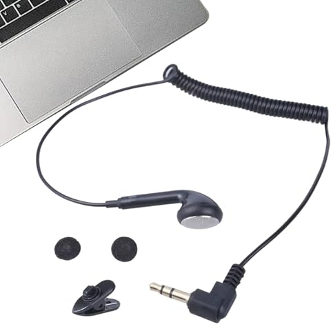 Einzelnes Headset – 3,5 mm Audio-Klinkenstecker, tragbares Headset leicht, bequemes Hörstück, Zubehör zur Geräuschreduzierung | Für die Fahrerwachen im Call Center Interpre