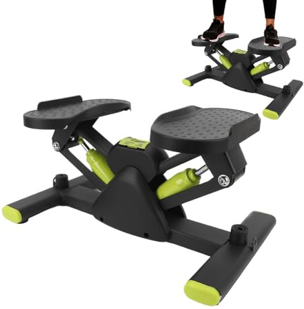 Treppen-Stepper – Metall 50 x 32 x 22 cm | Tragbares Fitnessgerät mit seitlicher Bewegung | Trainingsgerät für Beine, Taille, Oberschenkel und Bauch
