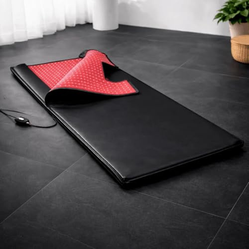 Welzo LUMENPRO™ Full-Body Infrared Sauna Blanket (Single-Sided) | Red Light Therapy Blanket for Home Wellness | 660nm & 850nm LED System | Premium Indoor Sauna Experience