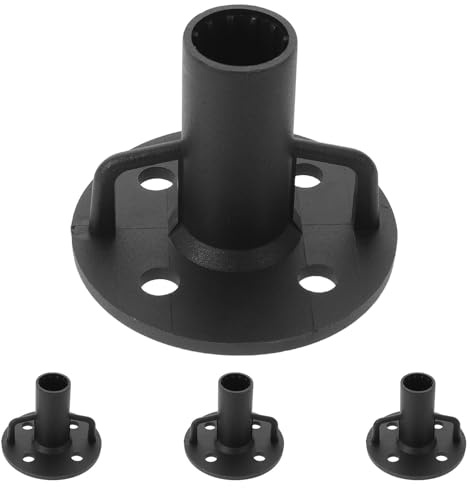 COLLBATH 4 Stück Outdoor Zeltzubehör Nylon Basis für Zeltstangen mit Starkem Halt und Breiter Kompatibilität Rundes Design für Camping im Garten und Outdoor Einsatz Passend für 19,6mm