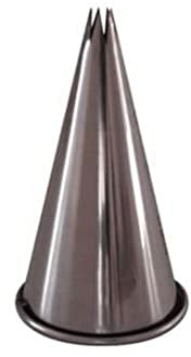 DeBuyer 2112.06N Sterntullen ohne Falz, Edelstahl, Silber, 15 x 15 x 2 cm