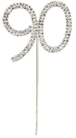 Sparkly Diamante Cake Topper Number 90 Sale Price