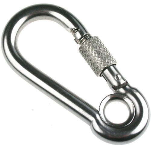 ARBO-INOX Karabiner Karabinerhaken mit Auge A4 verschraubbar 6mm
