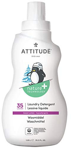 ATTITUDE Littleones Flüssigwaschmittel für 35 Maschinen, Sweet Lullaby, 1er Pack (1 x 1050 ml)