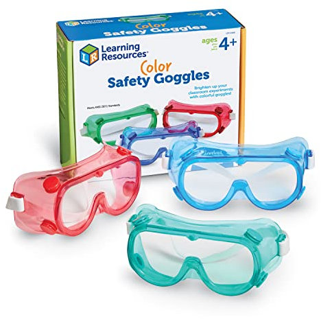 Learning Resources LER2449 RAINBOW Schutzbrille Set von 6