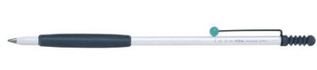 Tombow BC-1000ZS4 Kugelschreiber Zoom 707 inklusive Geschenkverpackung, weiß/grau/türkis