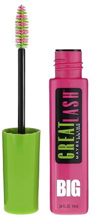MAYBELLINE - Great Lash Big Washable Mascara 130 Blackest Black - 0.34 fl. oz. (10 ml)