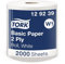Tork Bobine de papier d'essuyage basique blanc W1, multi-usages 2 plis, 129239