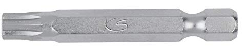 KS TOOLS 1/4' Bit XZN, 50mm, M3 (911.2701) | Innenvielzahn, Außenvielzahn, Werkzeugstahl vernickelt, DIN3126 ISO1173-E6,3, E-Form, Gewicht 10 g