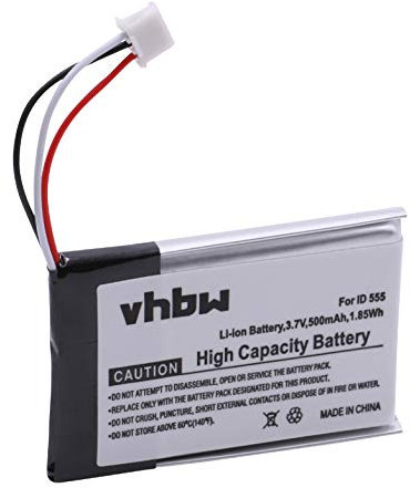vhbw 1x Akku kompatibel mit Alcatel Versatis 28115FE1, 28106FE1, 28118FE1, 28115FE1-A schnurlos Festnetz Telefon (500 mAh, 3,7 V, Li-Ion)