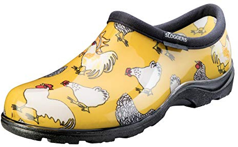 Sloggers womens 5116cdy10 garden shoe, Chickens Daffodil Yellow, 8 UK