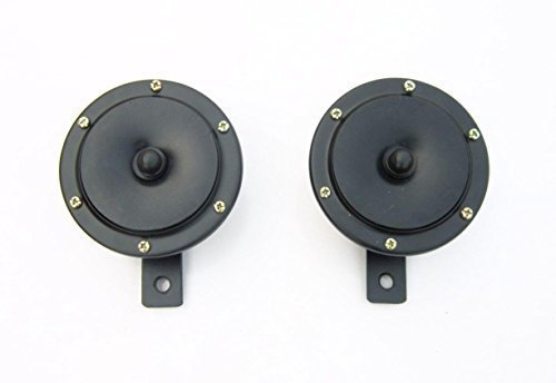 Bajato Paar Horn 6 V Schwarz, für Motorrad Roller -14000501 100 mm