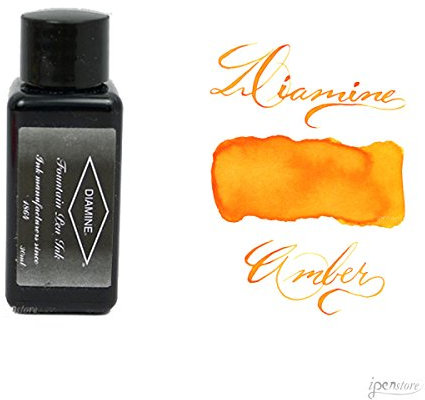 Diamine Ink, England, vom 1864, Flasche Tinte, Tintenfass, Amber, 30 ml
