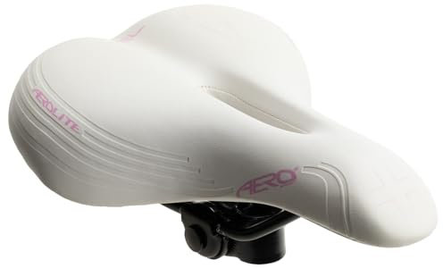 Aero Sport ASMW300 Damen-Cross-Fahrradsattel, weiß