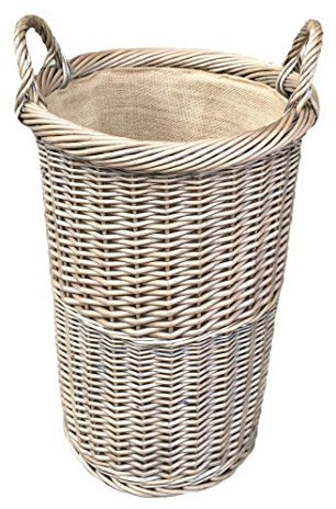 Red Hamper Antique Wash Umbrella Stand, Wicker, Brown, 30 x 30 x 50 cm