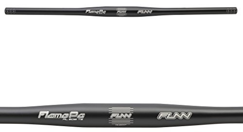 Funn Flame PG Mountain Bike Handlebar with Bar Clamp 31.8mm and Width 710mm, Tough and Lightweight Alloy Riser Handlebar for MTB, BMX and Road Bike (Black)