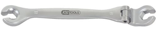 KS Tools 518.0392 CHROME+ Doppelringschlüssel m.Gelenk, 24mm,offen