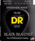 DR Strings BLACK BEAUTIES 10-52 Jeu de Cordes pour Guitare Electrique