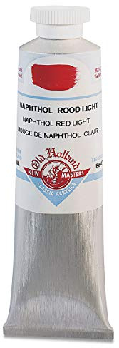 Old Holland : New Masters Classic Acrylics : Naphthol Red Light 60ml tube