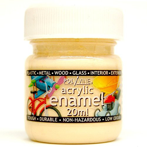 Polyvine 20ml Acrylic Enamel Paint Ivory