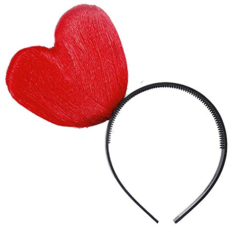 Unbekannt Unisex 0548h Haarreif Herz Gr e Rot, Mehrfarbig, Einheitsgröße EU