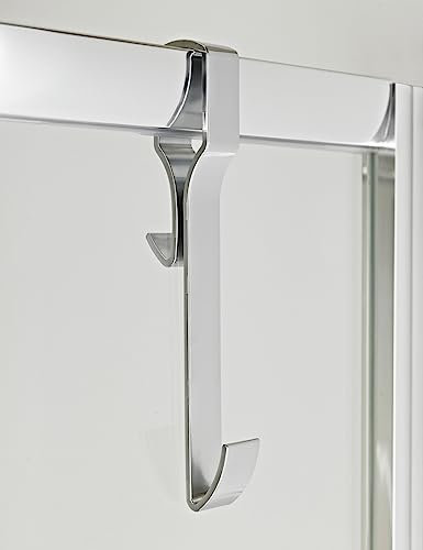 Nuie ACC004 ǀ Modern Bathroom Wetroom Enclosure Hook - Framed, 300mm x 60mm, Chrome
