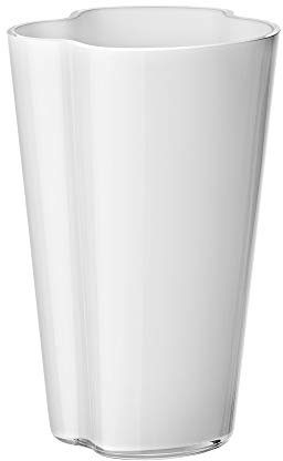 Iittala Alvar Aalto Collection Vase, Größe 220 mm, Glas, Opal Weiß