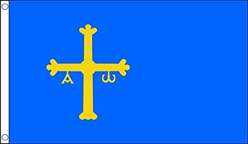 Flag Wholesaler Asturias Bandera, Unisex, Multicolor, Large
