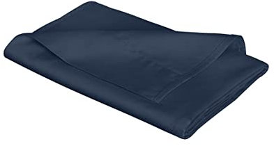 fleuresse L Uni-Colours-Bettlaken, Satin, Marine, 160x260