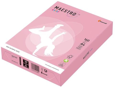 Mondi Maestro Papier A4, 210 x 297 mm, 160 g, 250 g/m², Hellrosa