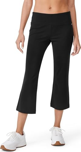 Jockey Damen Yoga-Hose Active Cotton Stretch Slim Flare Capri