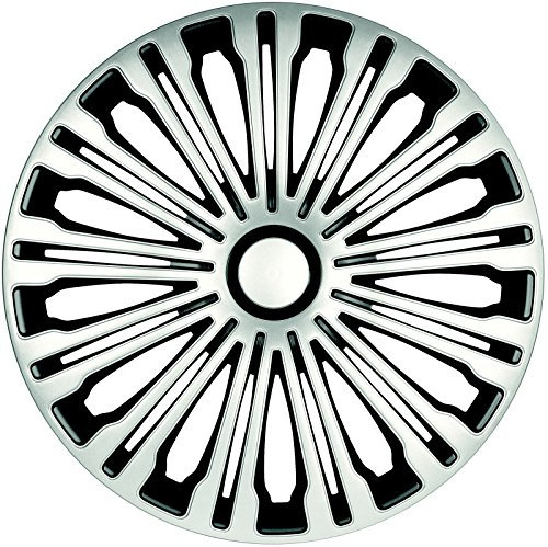 ZentimeX Radzierblenden Radkappen Radabdeckung 17 Zoll #906 Silber SCHWARZ