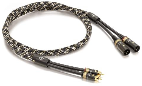VIABLUE SALE/ALTE SERIE/ABVERKAUF NF-S1 SILVER QUATTRO Cinch-XLR-Kabel Männlich * Analog/NF * Audiokabel * TWIST * 1 Stück * 4-fach Abschirmung * T6s Cinch-/XLR-M-Stecker * 200 cm * 2.0 m