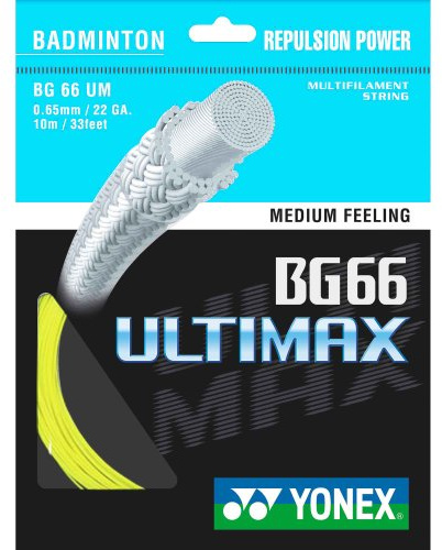 YONEX BG-66 Ultimax Badminton String - 10m Set