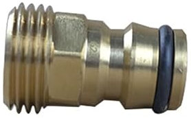 Arcanaute - Raccord arrosage - Raccord rapide laiton mâle - mâle 1/2 (15x21)