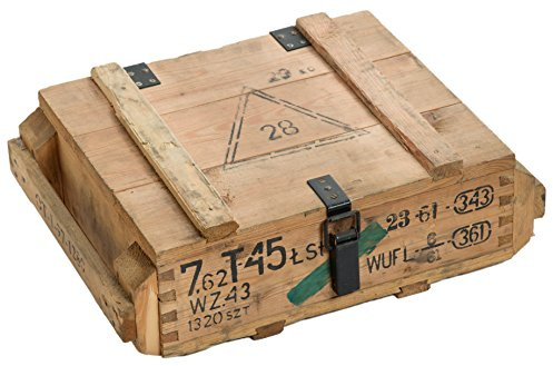 Kistenkolli Altes Land Munitionskiste T45 Natur Aufbewahrungskiste ca 49x37x18cm Militärkiste Munitionsbox Holzkiste Holzbox Weinkiste Apfelkiste Shabby Vintage