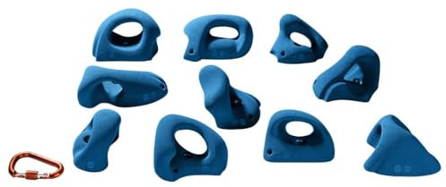 Entre Prises Handle Jugs XL, 10 Klettergriffe, PE, Jugs, XL, Farbe:blau