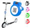 SCOOT LOCK® Portable Combination Scooter Lock New Reinforced Scooter Lock Steel Wire Chain Cable Micro Trunki Birdie Ozbozz EVO for Kids Children and Adults (Blue)