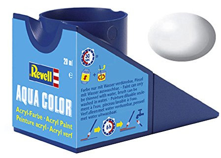 Revell 18ml Aqua Color Acrylic Paint (White Silk Finish)