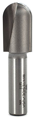 Whiteside Router Bits 1411 Rund-Bit mit 3/8 Radius, 3/4 Schnittdurchmesser und 1-1/4 Schnittlänge