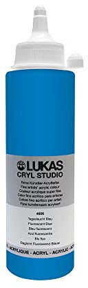 Lukas Cryl Studio - Peinture acrylique - 250ml - Fluorescent Bleu