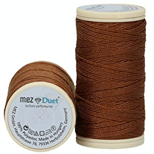 MEZ Duet Stärke 30 4642030-07111 braun Nähgarn, 100 % Polyester, 30m