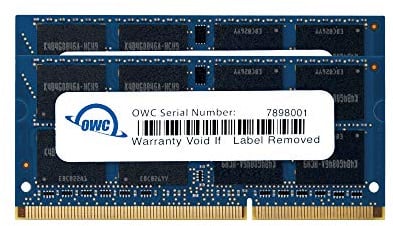 OWC 8GB (2x4GB) 1333MHz 204-Pin DDR3 SO-DIMM PC3-10600 CL9 Memory Upgrade Kit
